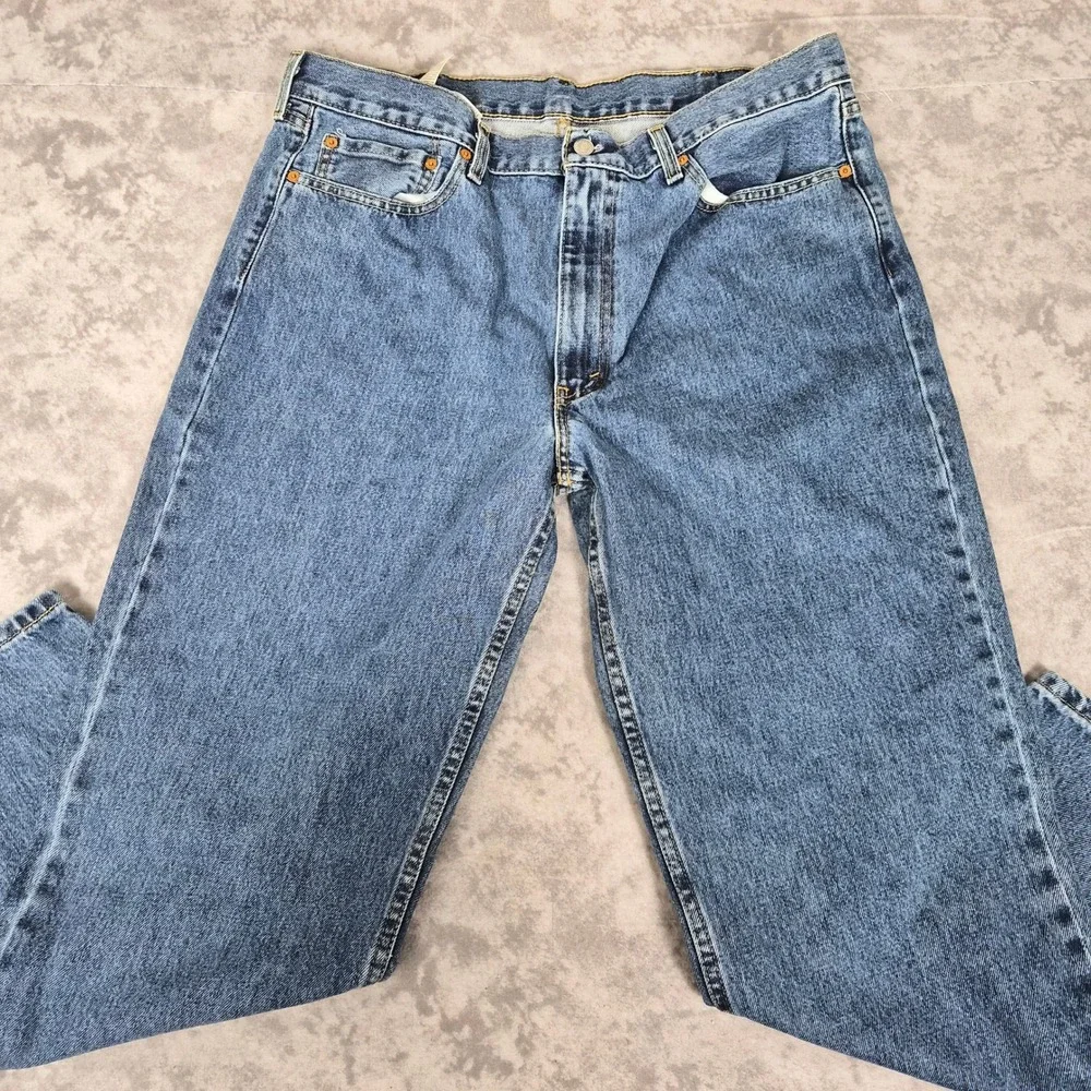 Levi's 550 Relaxed Fit Jeans Mens 38x30 Medium Wash Denim Y2K Skater 90s Grunge